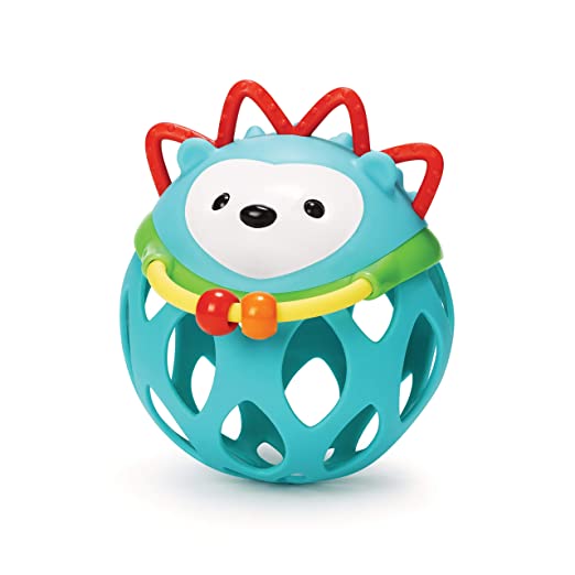 Explore and More Roll Around Rattle Toy, Hedgehog